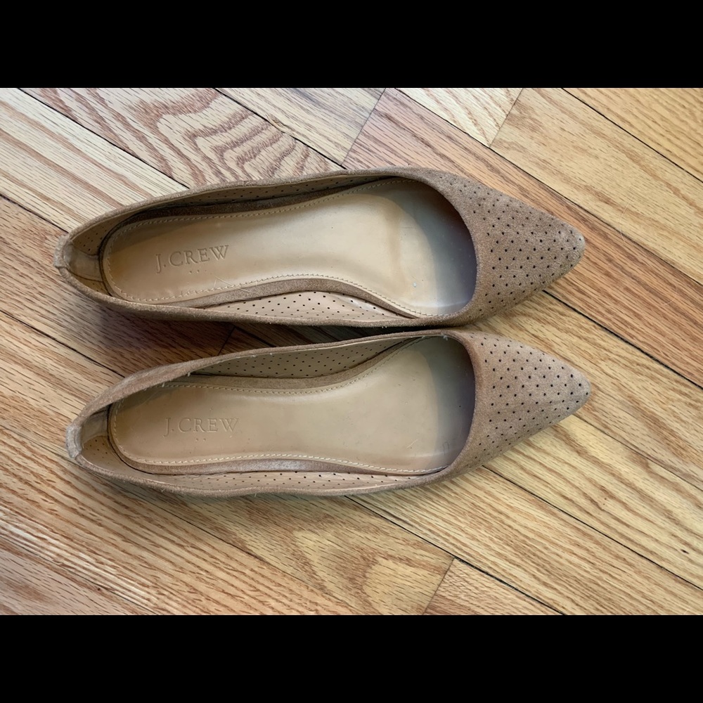 J. crew factory suede pointy toe flats
